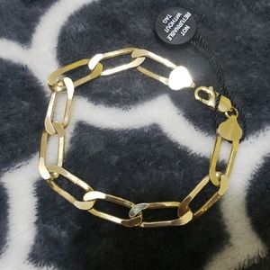 AJ twisted paperclip link bracelet